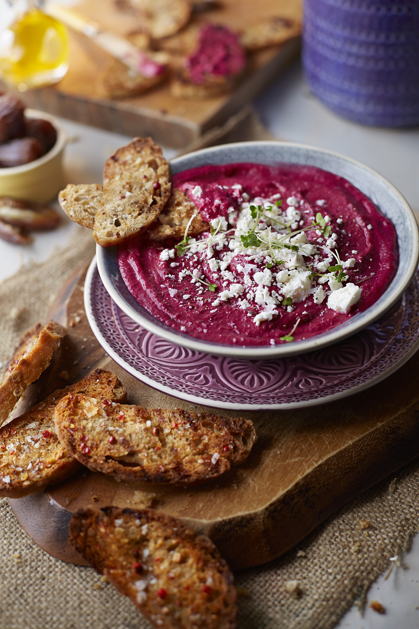 Chelsea Bloxsome | Food Photographer London Beets dip