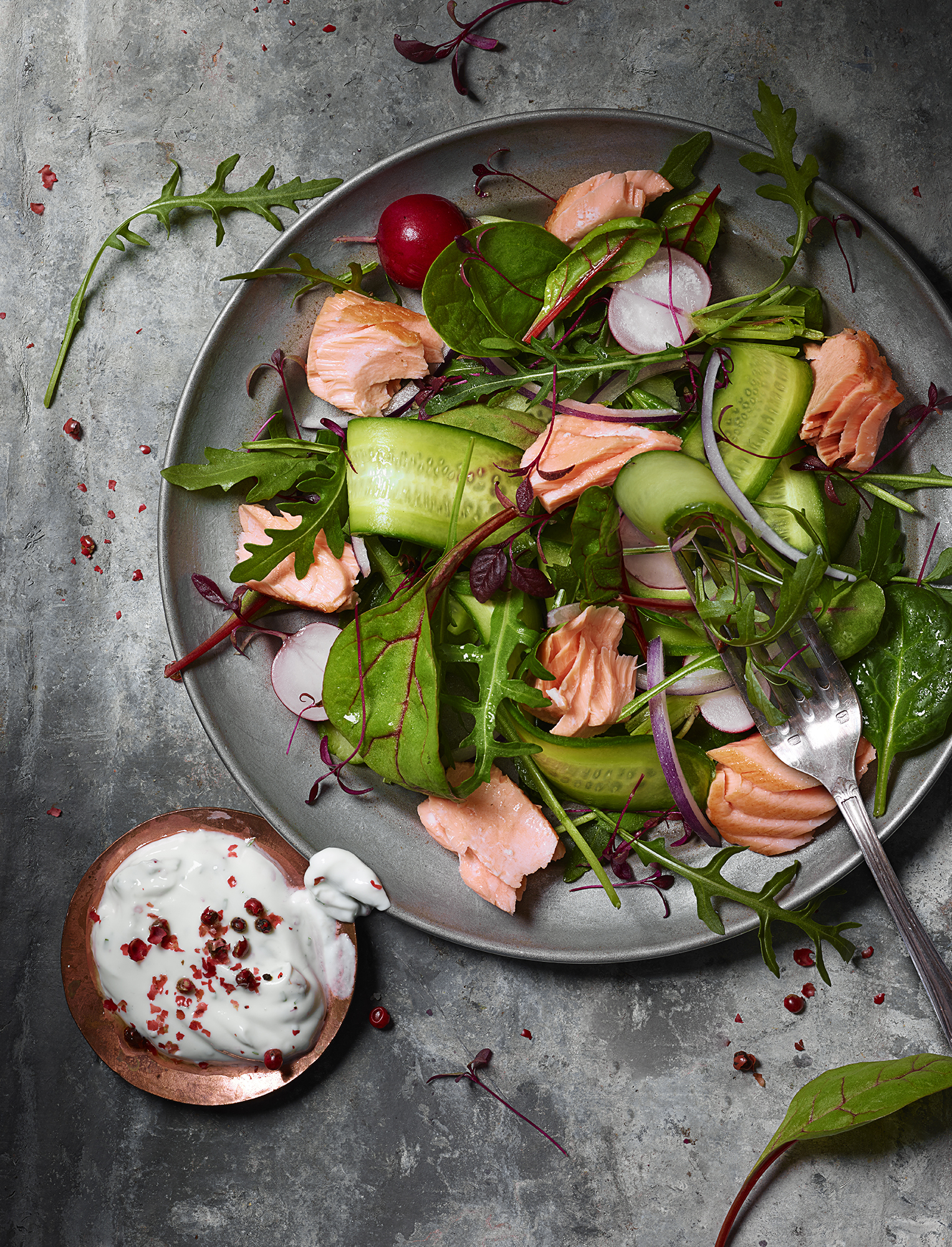 Chelsea Bloxsome | Food Photographer London Salmon Salad