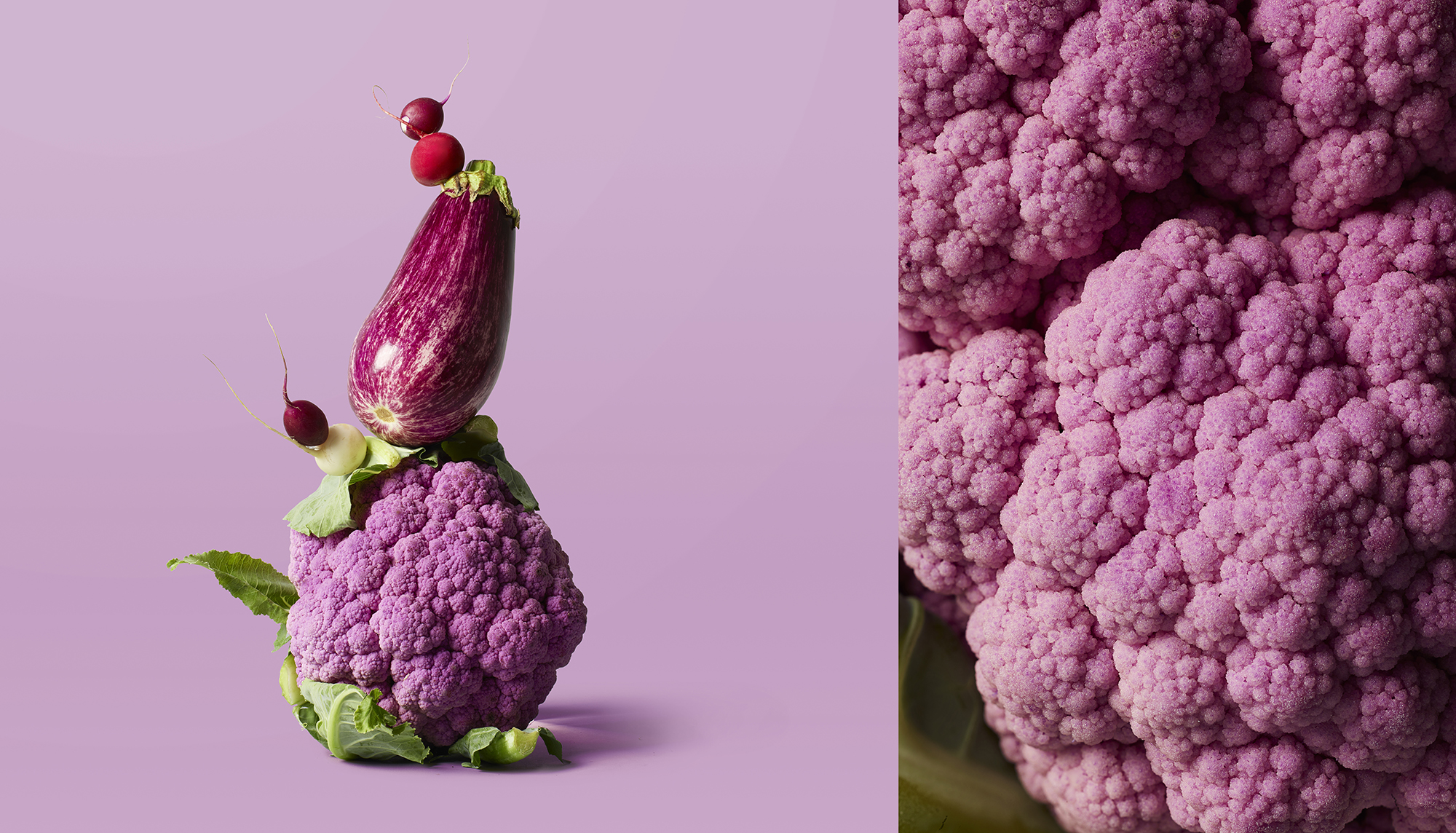 Chelsea Bloxsome | Food Photographer London purple cauliflower