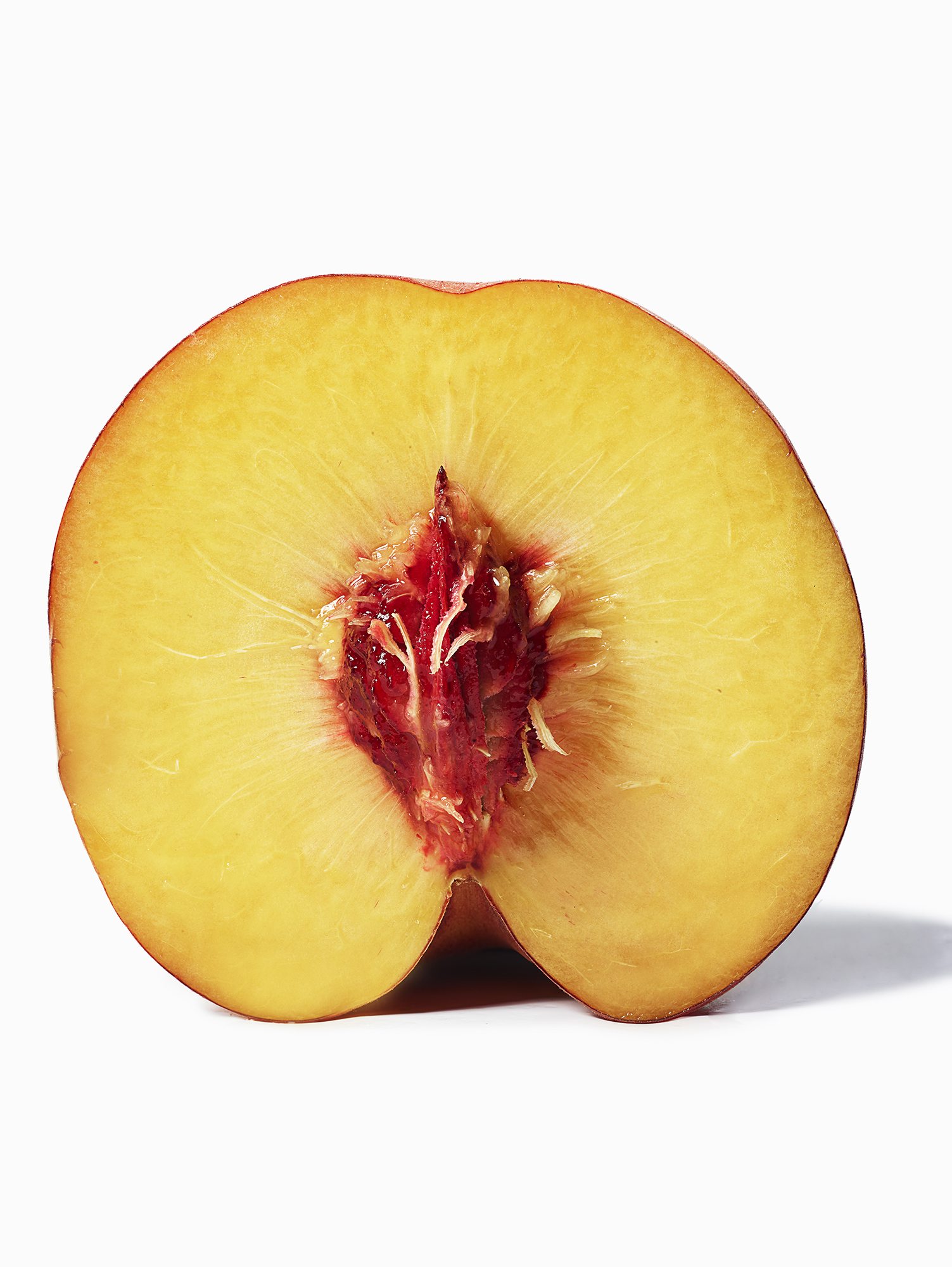 Chelsea Bloxsome | Food Photographer London upside down peach